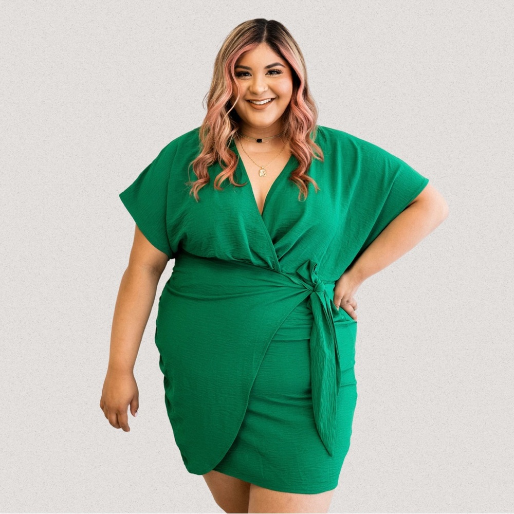 Green Wrap Dress